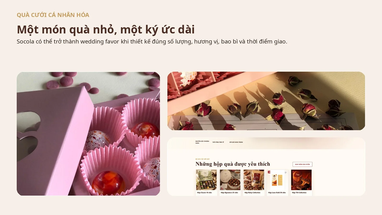 Quà cưới bằng socola cá nhân hóa: Cách tạo wedding favor tinh tế và dễ triển khai