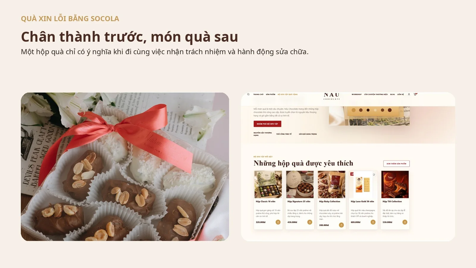 Quà xin lỗi bằng socola: Cách gửi lời chân thành mà không biến món quà thành sự né tránh