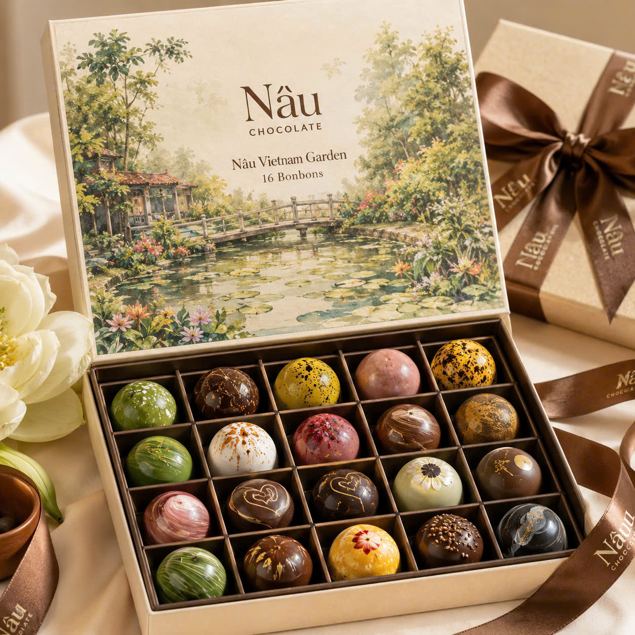 Hộp quà socola cao cấp Nâu Chocolate
